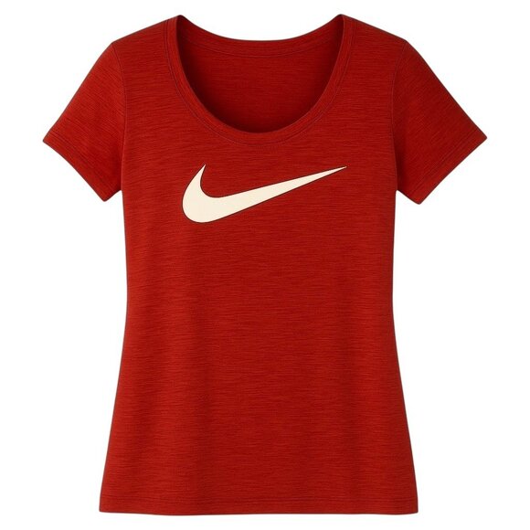 NIKE Dri-FIT Swoosh Logo Athletic Cut Tee Shirt - Size Small - Picture 1 of 6
